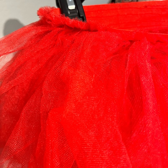 Vibrant Red Tulle Ruffled Collar - Picture 2 of 2